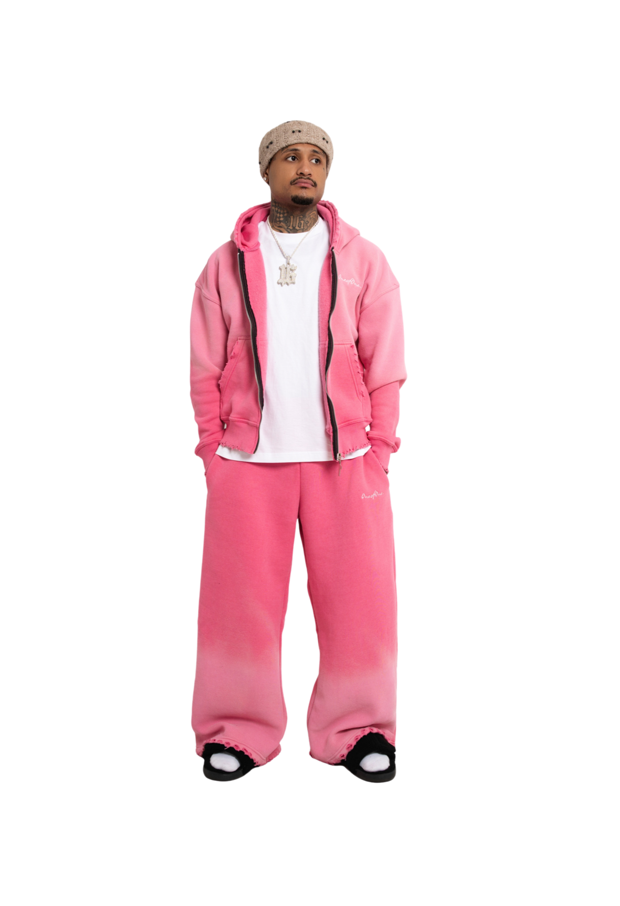 Essential Wash Tracksuit Pink