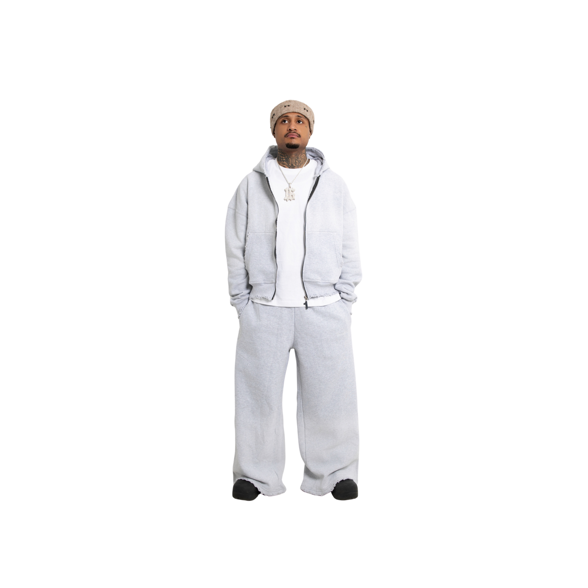 Essential Wash Tracksuit Grey