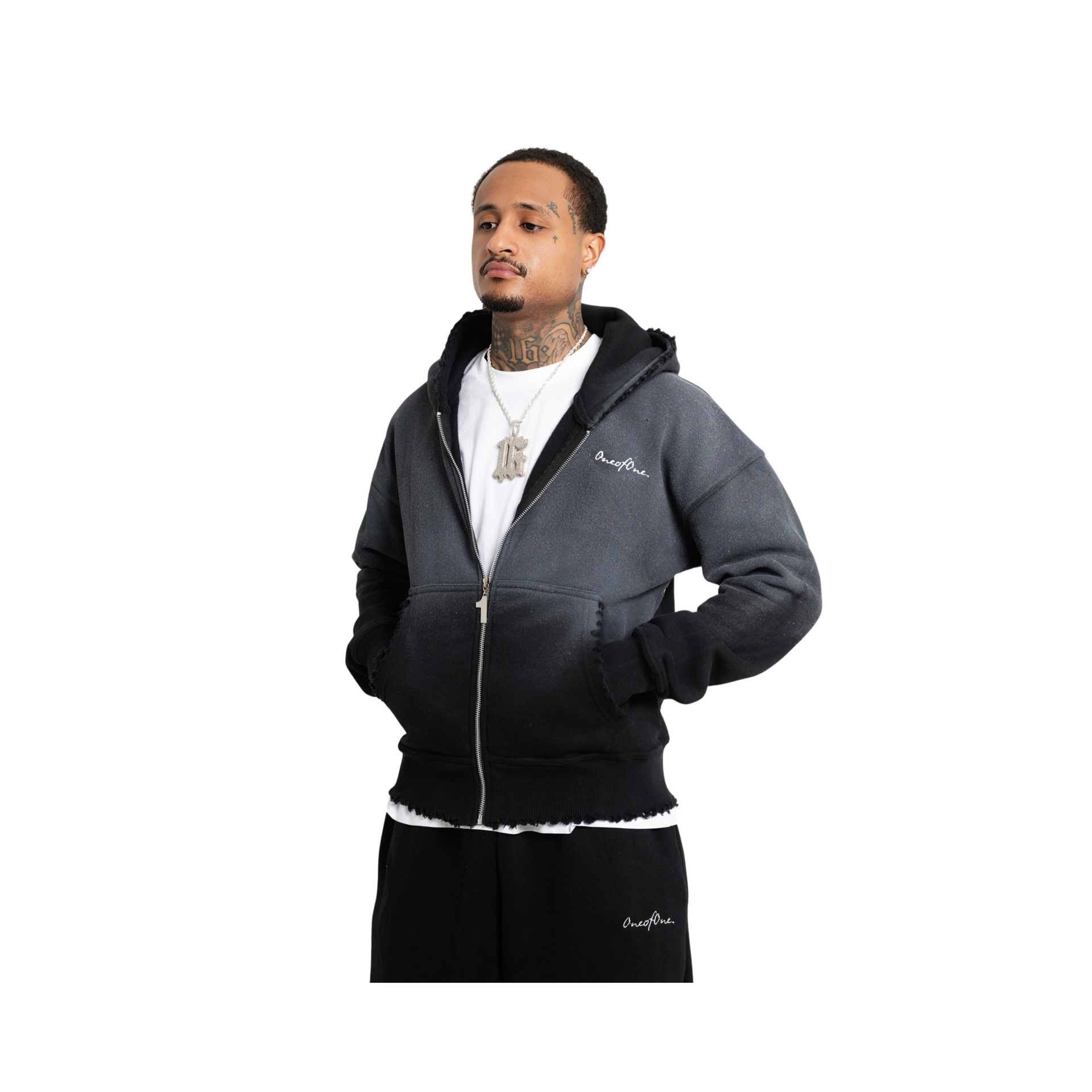 Essential Wash Tracksuit Black